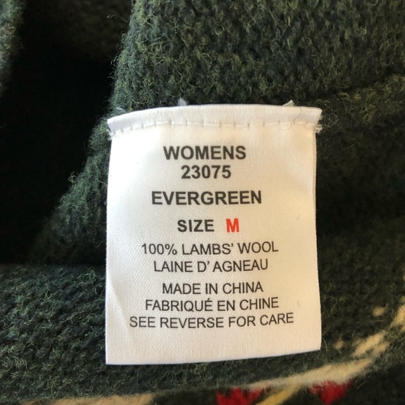 Woolrich Green and Red Cowl Neck Sweater - Picture 13 of 14